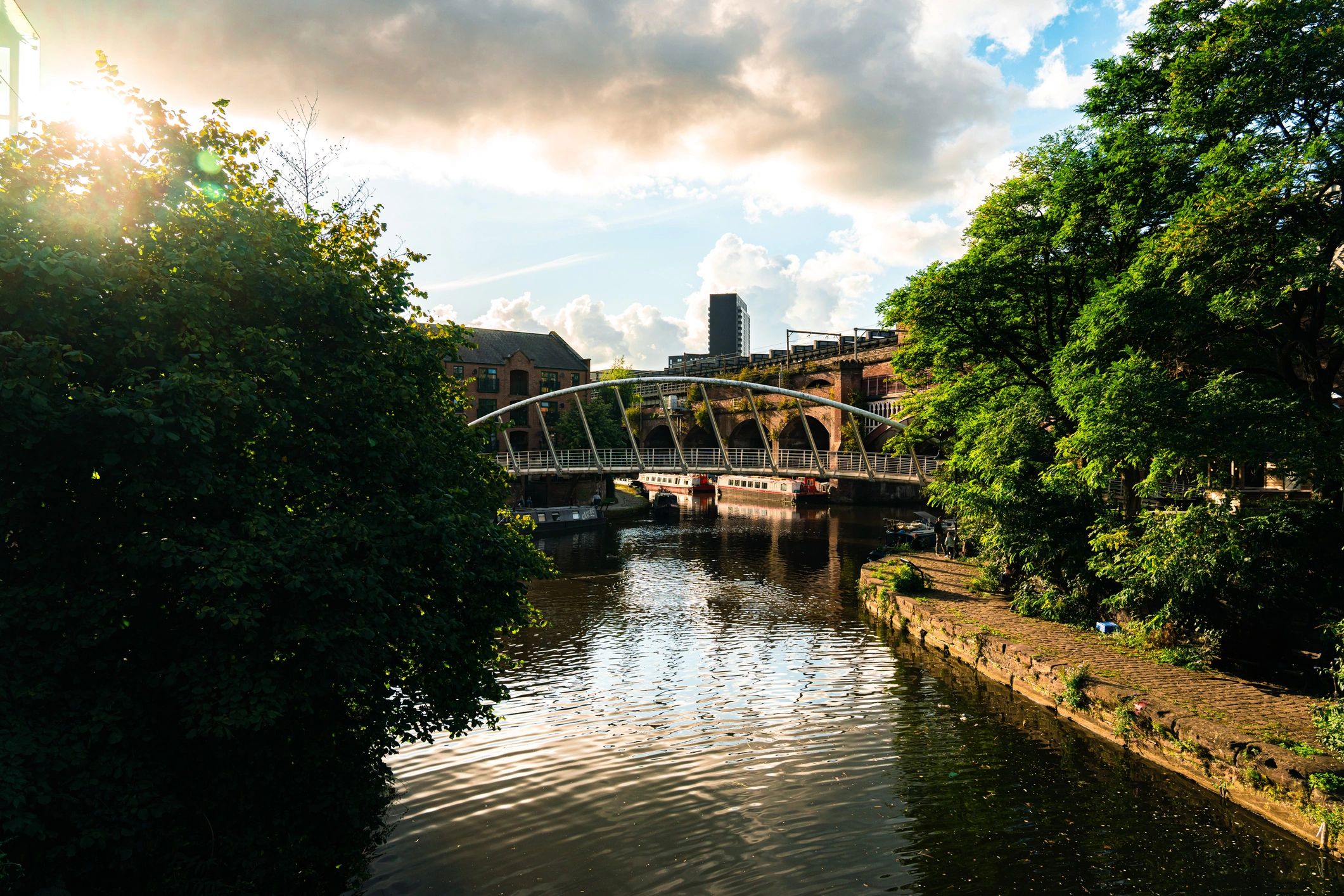 Canal scene used as decorative image for reader quote